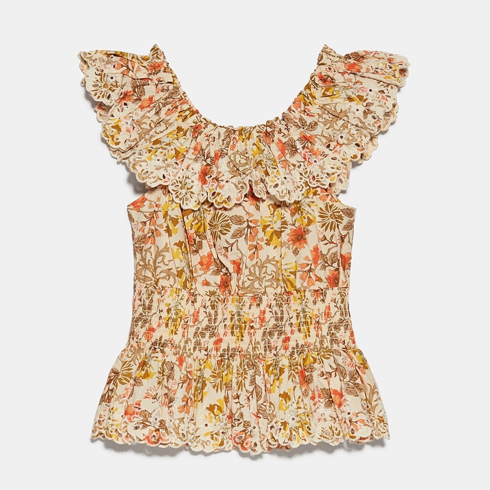 ZARA FLORAL TOP